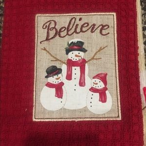 St. Nicholas Square Snowman 2-Piece Dishtowel Set